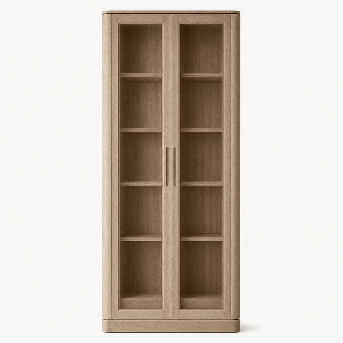 Emerson Oak Glass Door Cabinet
