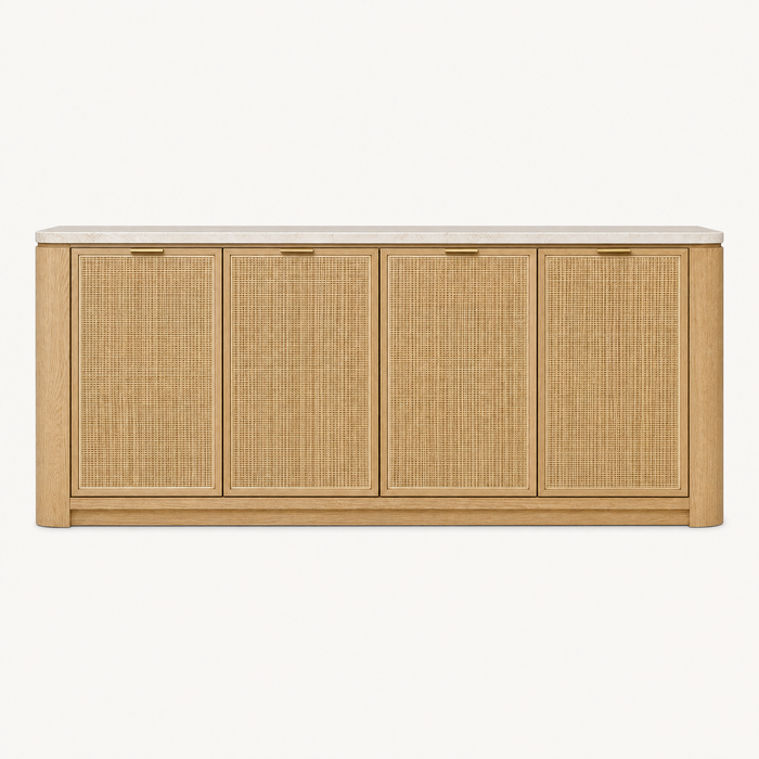 Savanna Oak Cane Door Sideboard