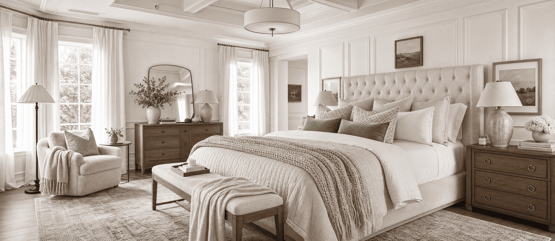 Pillows, Throws & Bedding.