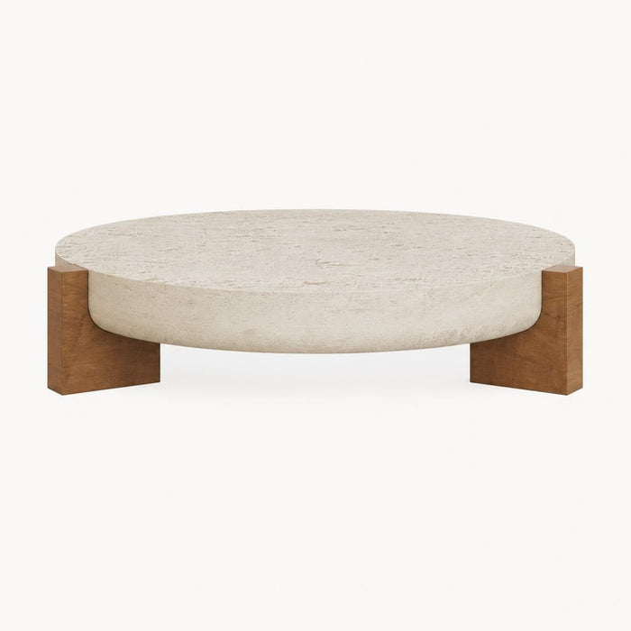 Octagonal Marble Side Table Gold Base