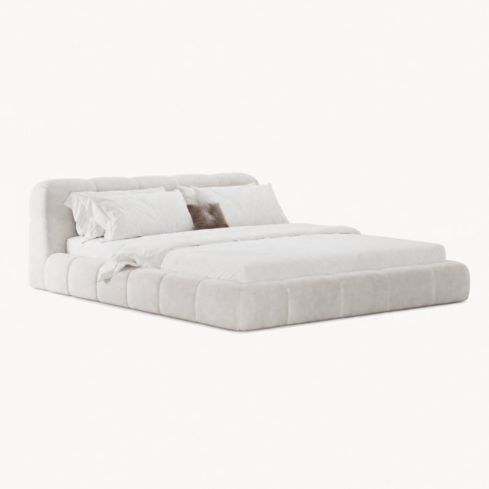Channel Tufted Upholstered Bed