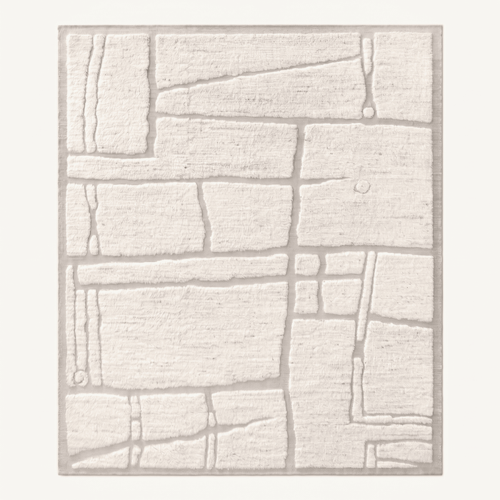 Abstract Block Pattern Plush Area Rug