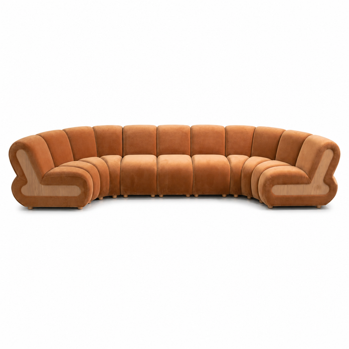 Isla Blanc Curved Sofa