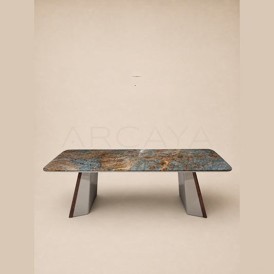 Daze Amazon Blue Stone Tea Table - scene