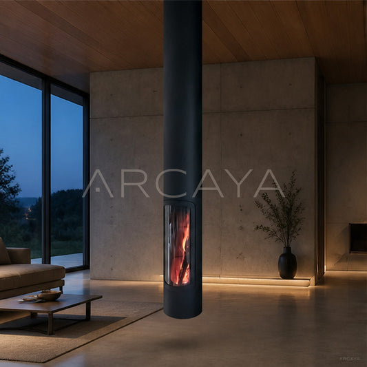 Barry Hanging Fireplace - scene
