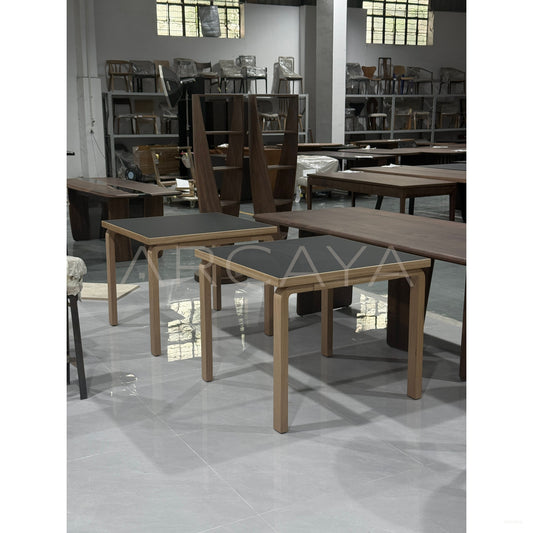 Nordic Solid Wood Table - scene