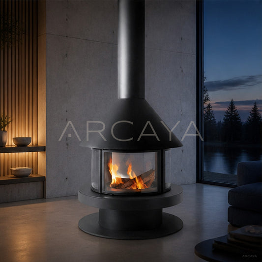 Martti Hanging Fireplace - scene