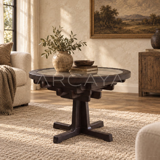 Tenon Nexus Glass Table - scene