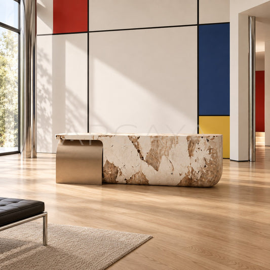 Marble Reception Desk - scene