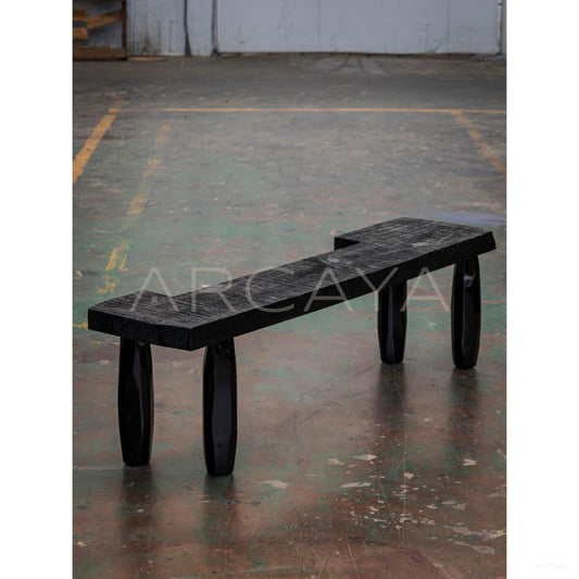 Natural Style Solid Wood Bench - scene
