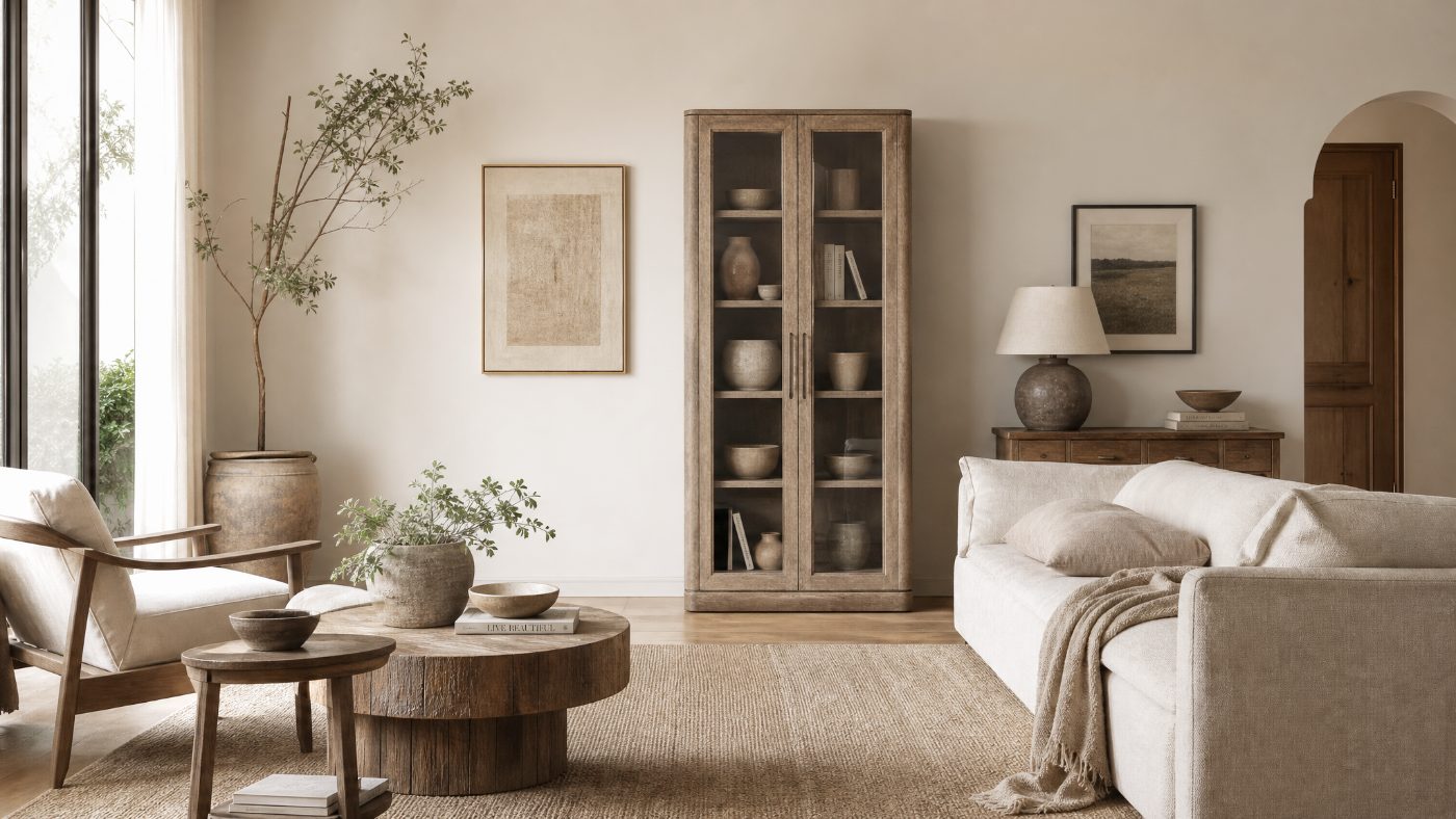Cabinets in a modern room