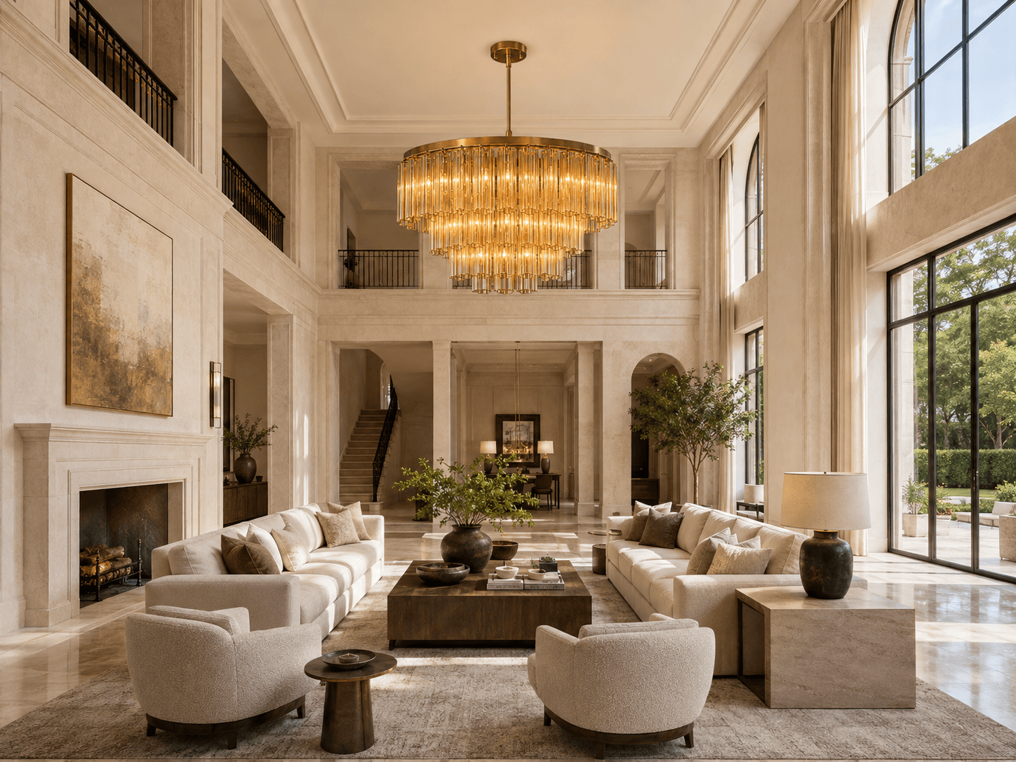 Ceiling Lighting in a modern room