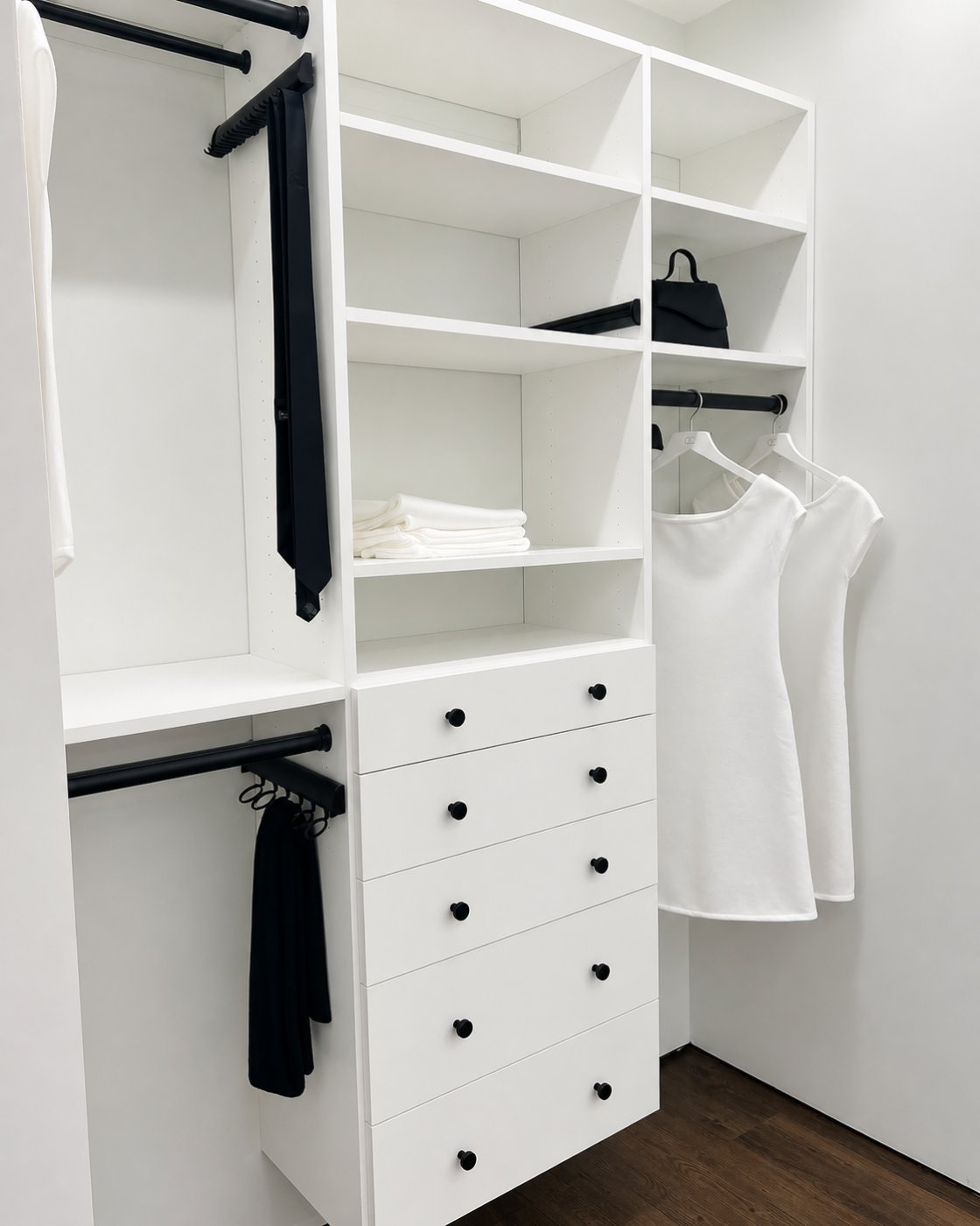 Custom closet installation 12