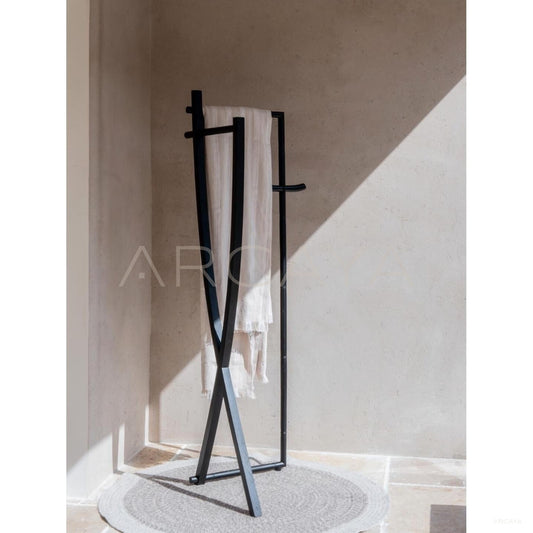 Haozi Woven Clothes Rack — Coat Racks - scene