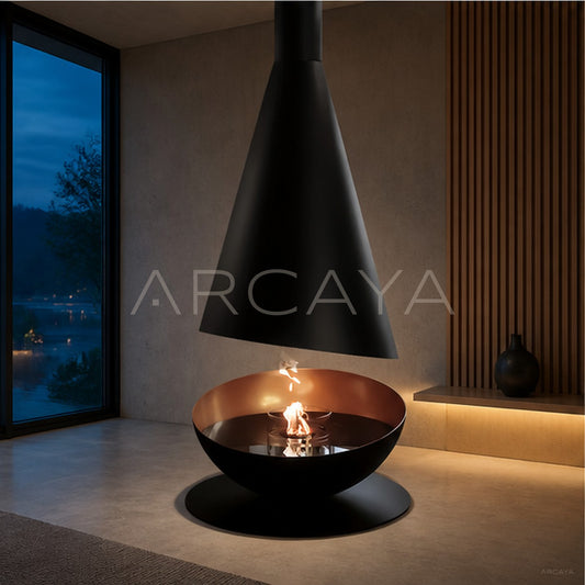 Derek Hanging Fireplace - scene