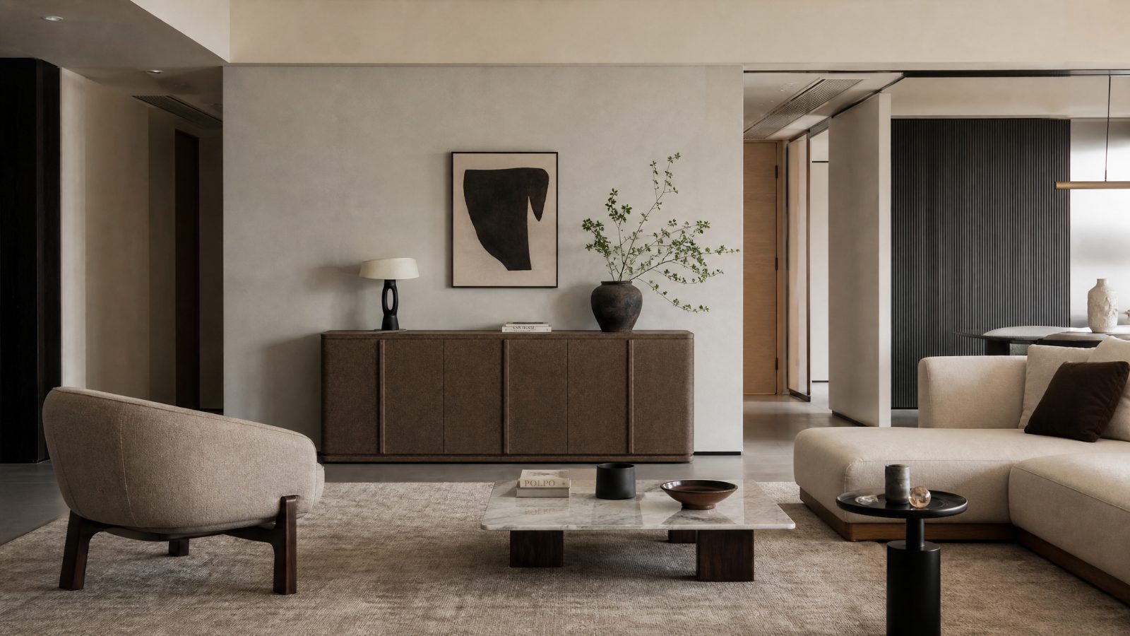 Leather Sideboards in a modern room