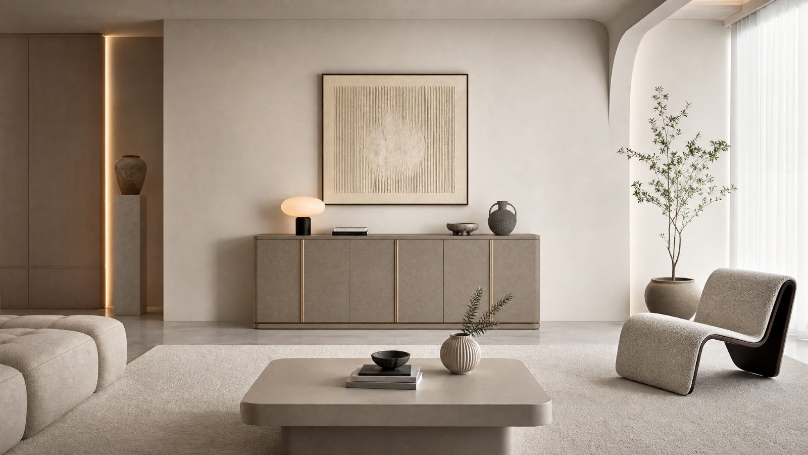Leather Sideboards in a modern room