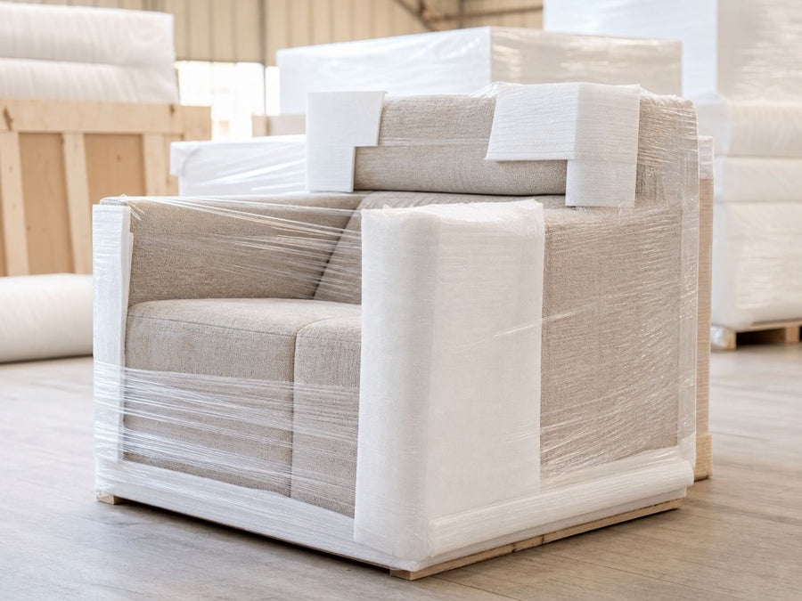 Upholstery protective packing