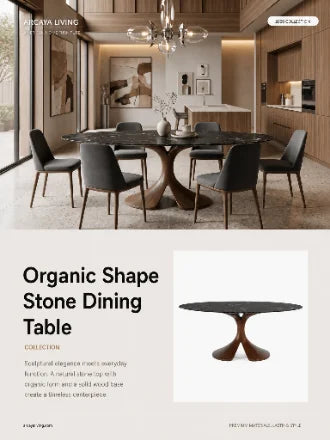 Arcaya Living Stone Dining Tables brochure