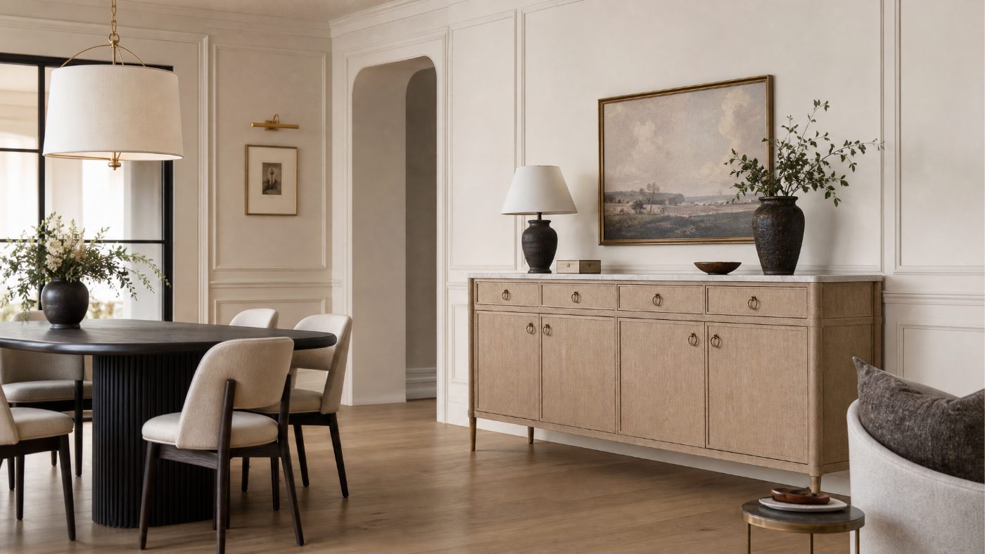 Stone Sideboards in a modern room