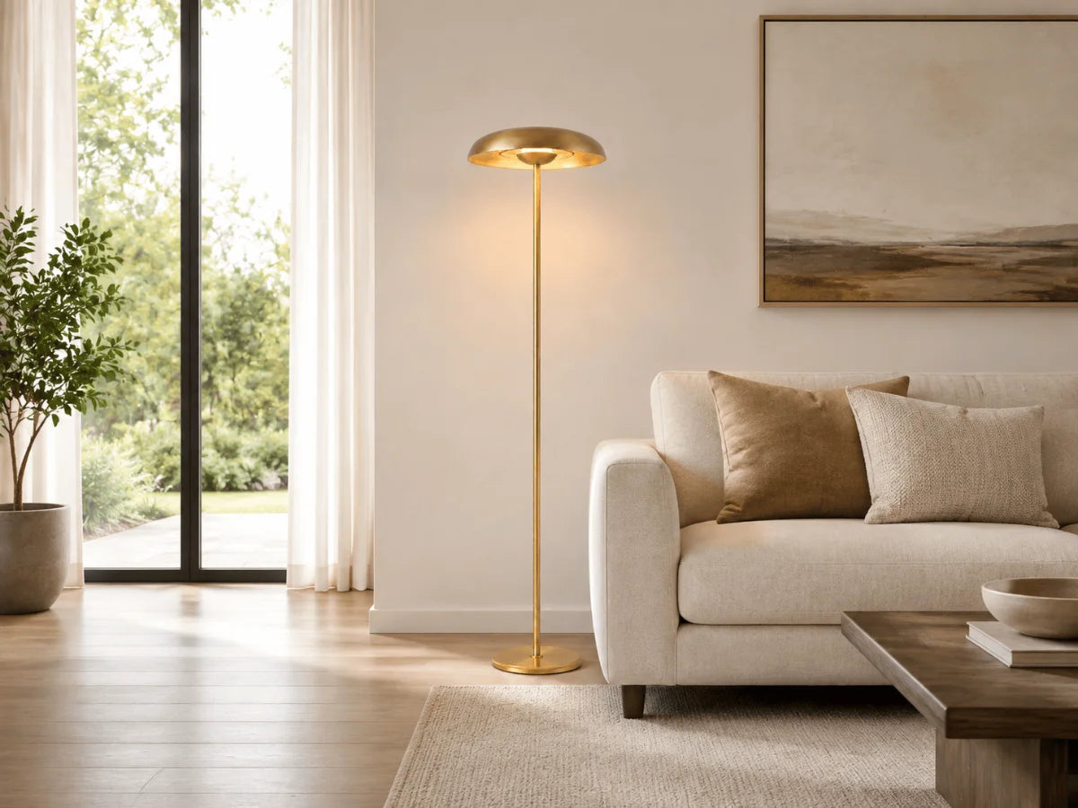 Table & Floor Lamps in a modern room