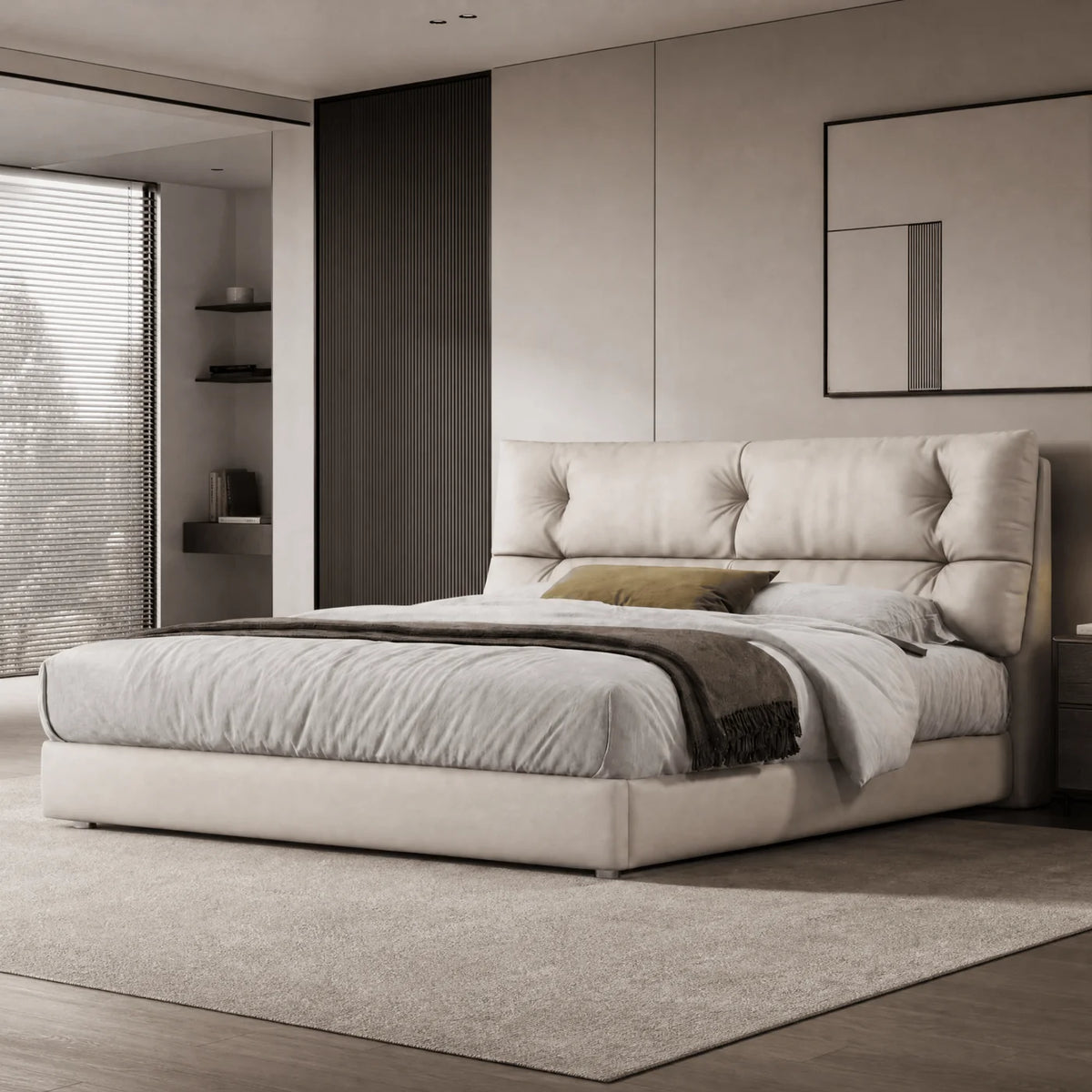 Upholstered Platform Beds in a modern room