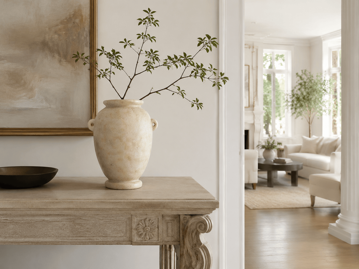 Vessels in a modern room