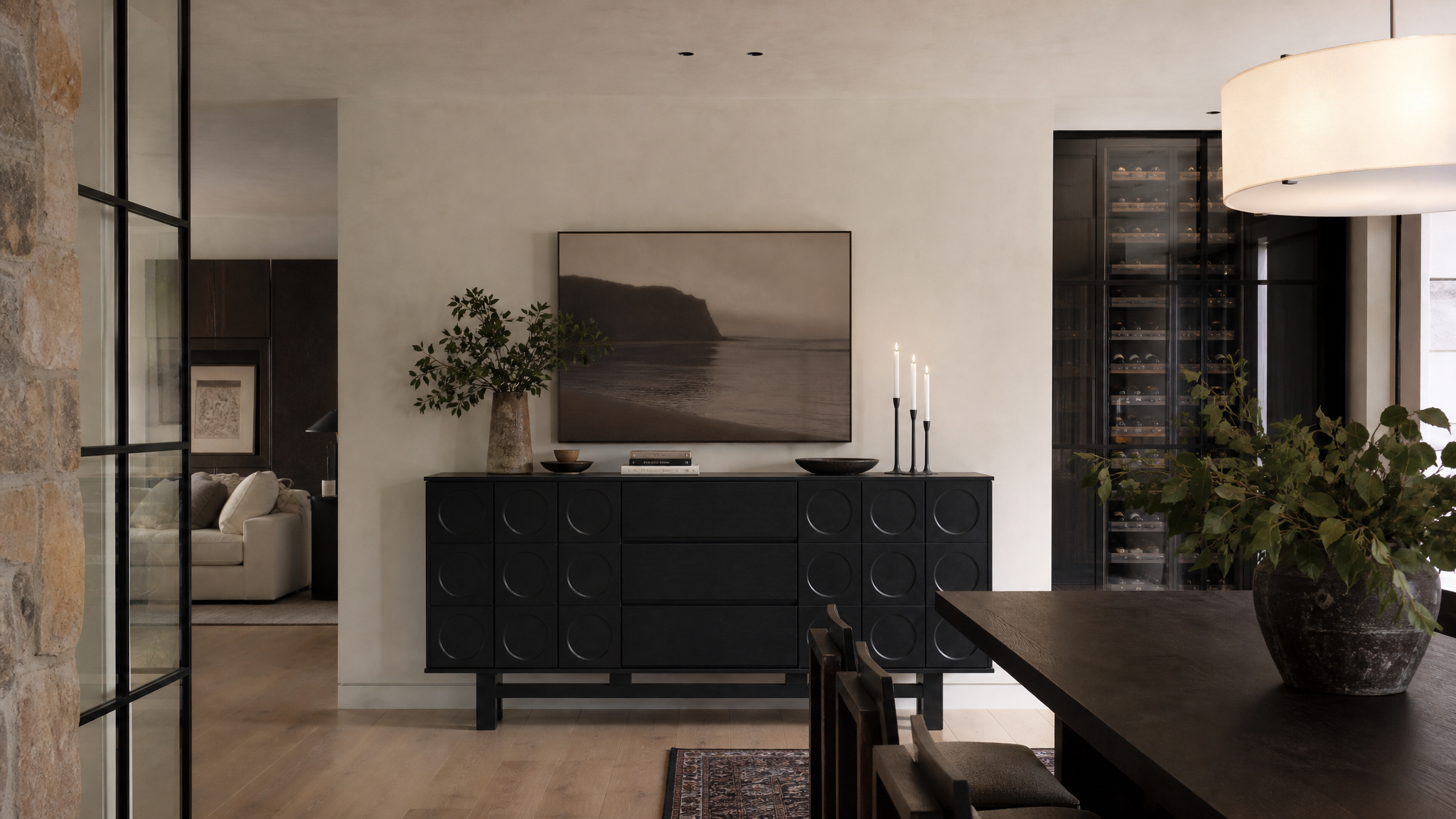 Wood Sideboards in a modern room