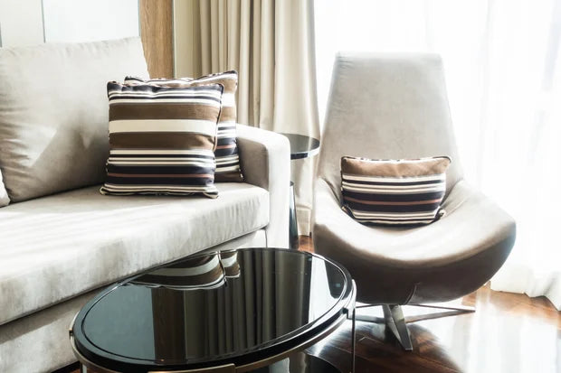 Interior sofa and pillows