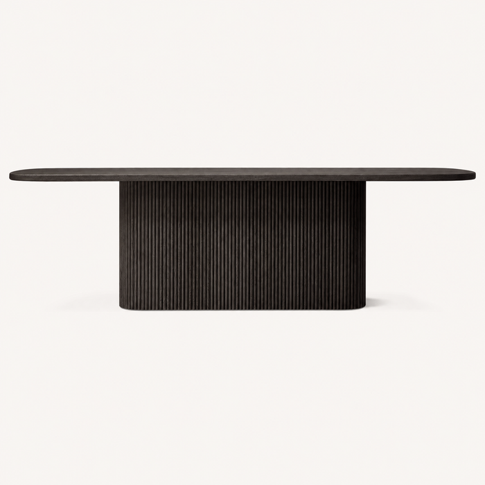 Garrison Dark Oak Pedestal Table