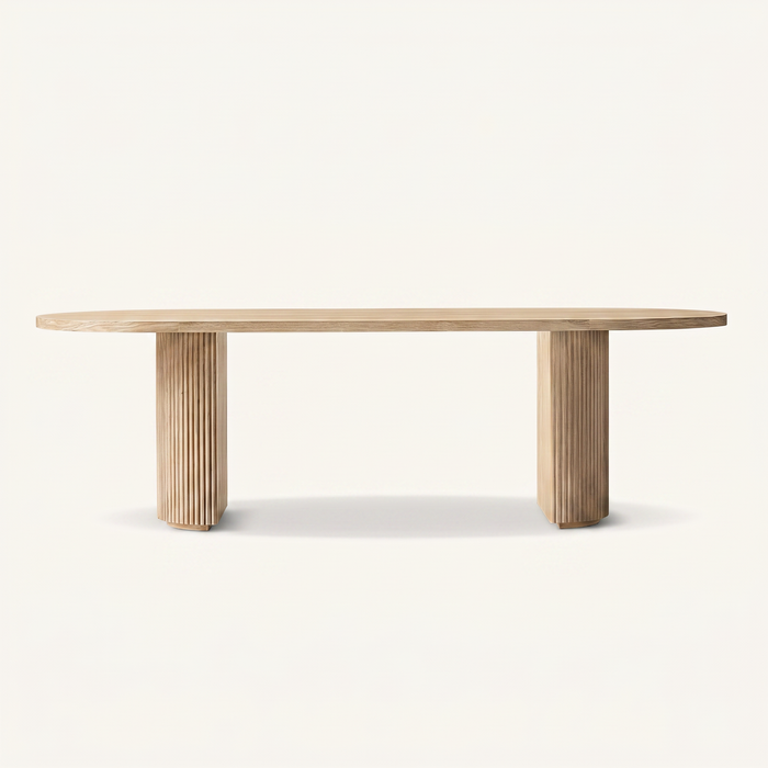 Alderton Oak Oval End Dining Table