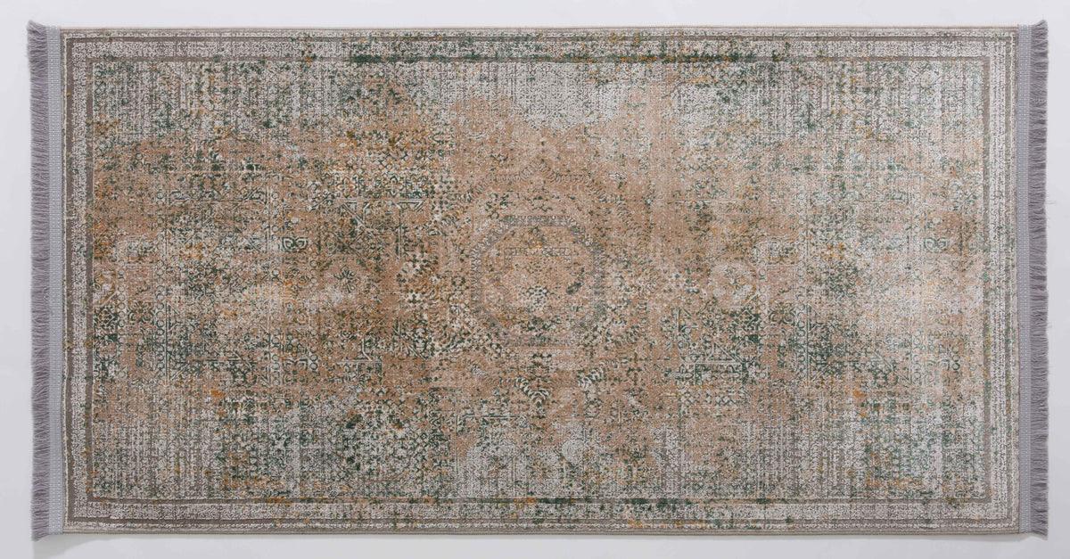 Gourmet Dawn Area Rug in a finished interior.