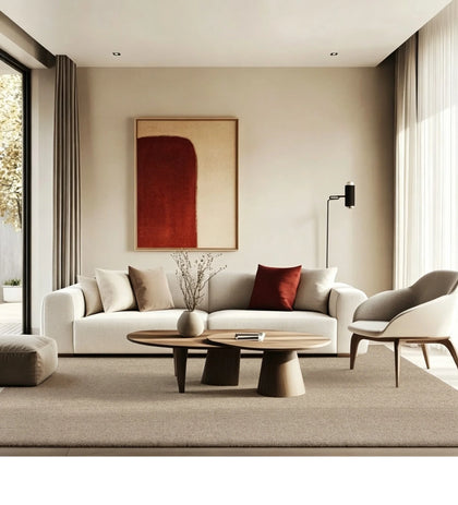 Plain Arc Area Rug