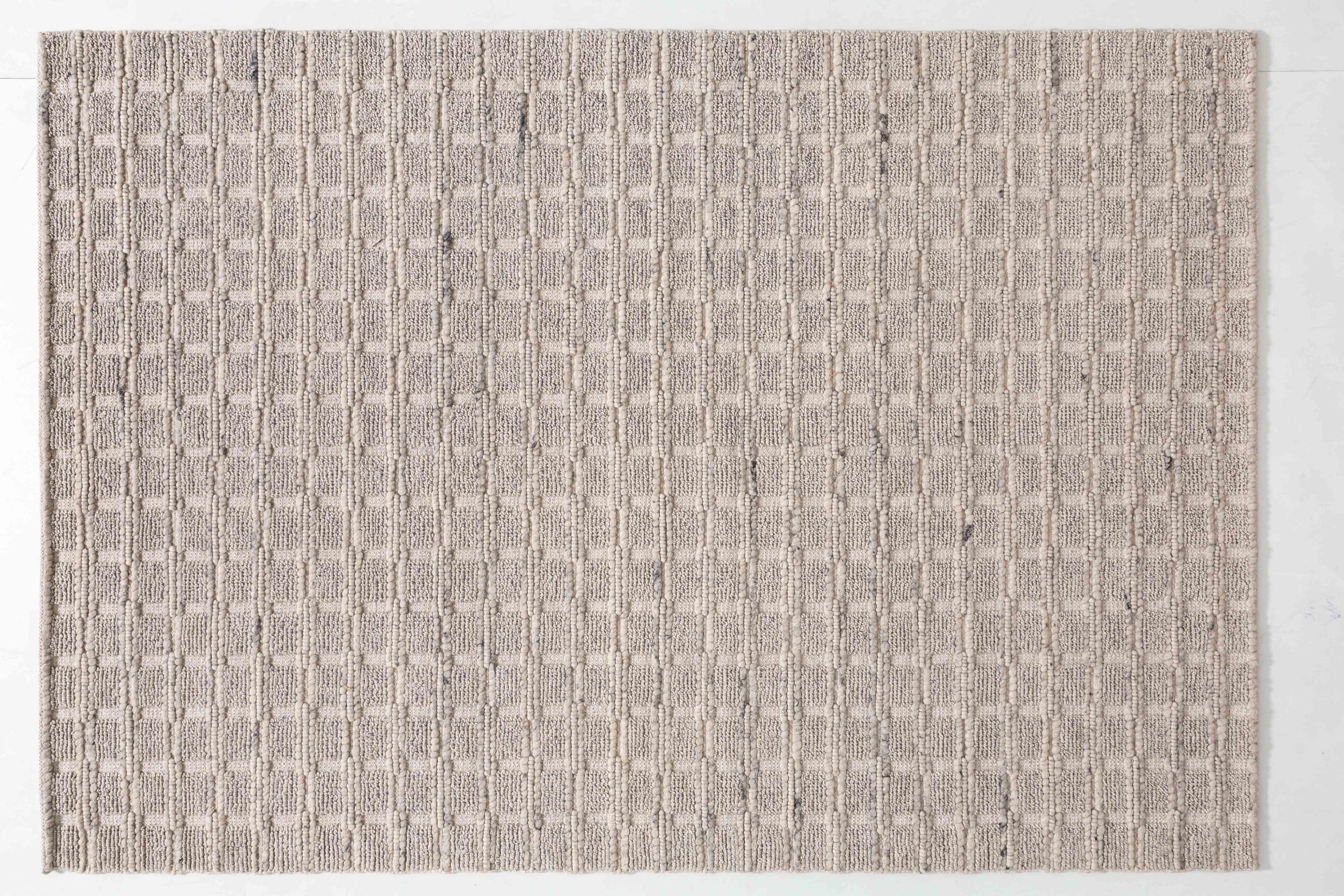 Pebble Bloom Area Rug in a finished interior.