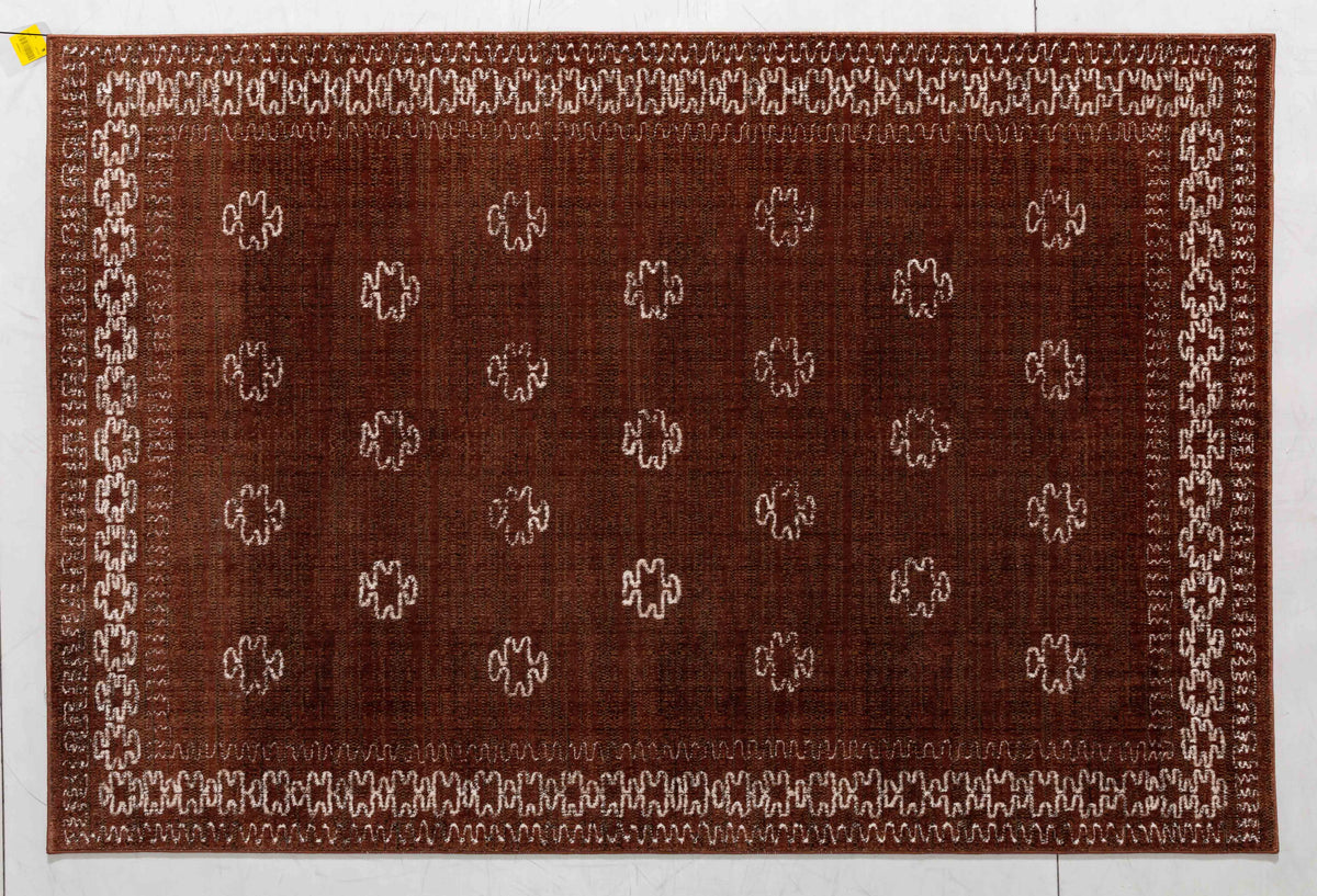Pottery Dune Area Rug in a finished interior.
