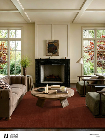 Silhouette Bloom Area Rug — interior view 06