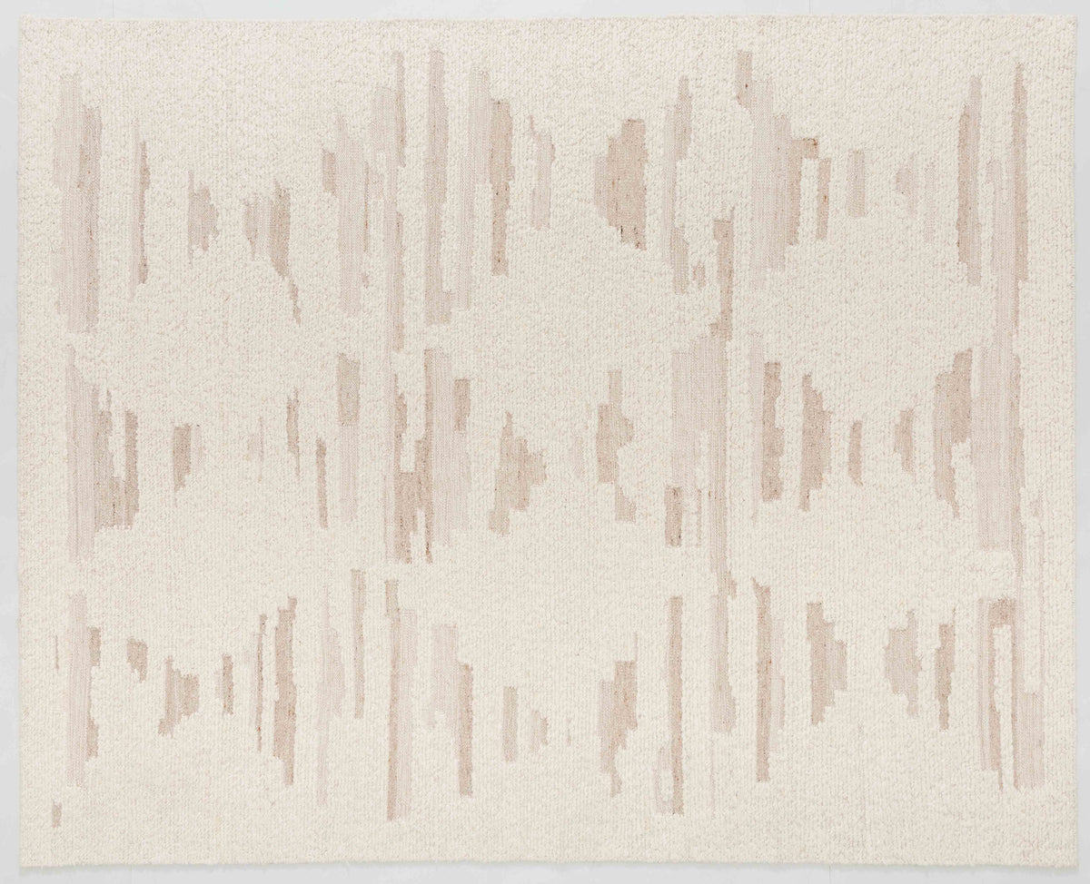 Mountain Arc Area Rug in a finished interior.