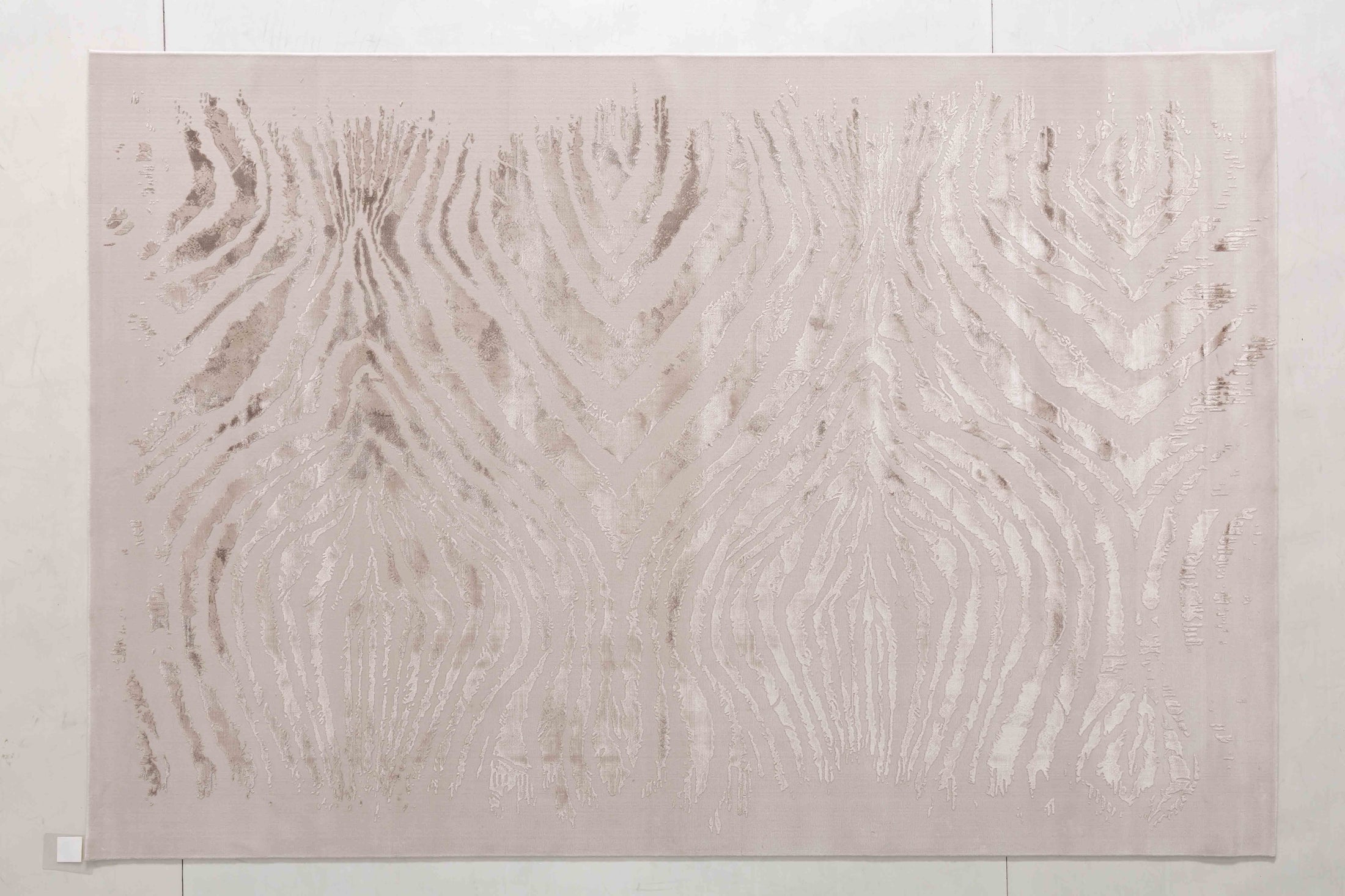 Glory Dune Area Rug in a finished interior.