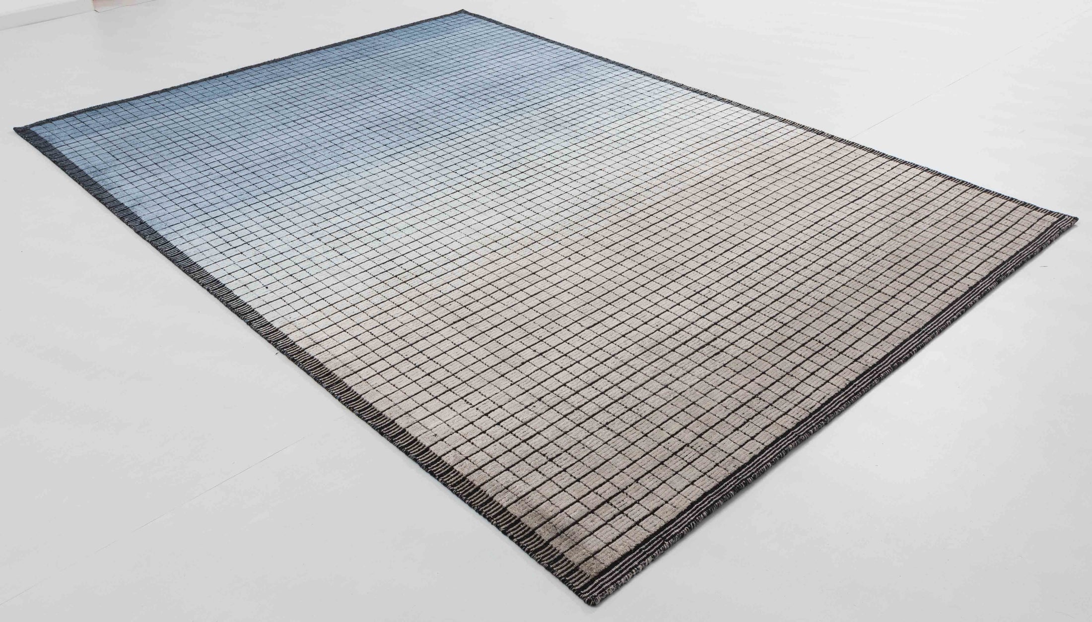 Neon Atlas Area Rug in a finished interior.
