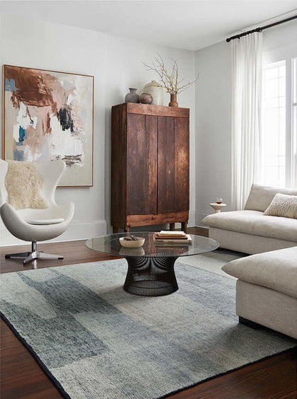Inkstone Arc Area Rug — interior view 05