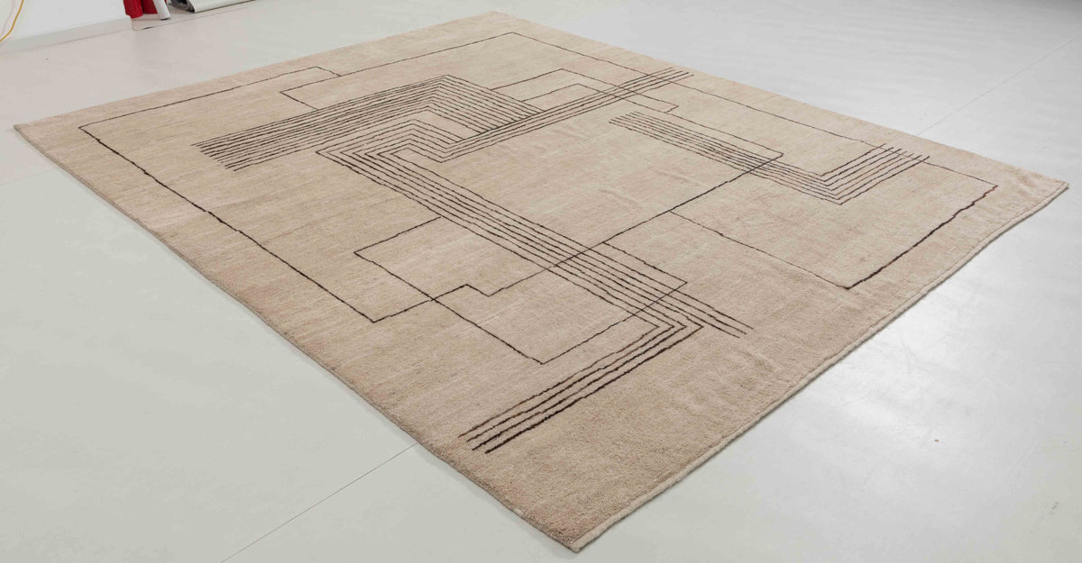 Stone Arbor Area Rug in a finished interior.