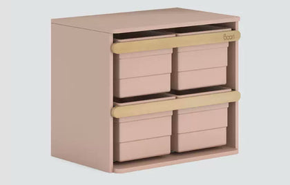  Cherry and Almond classic cabinet with four removable bins