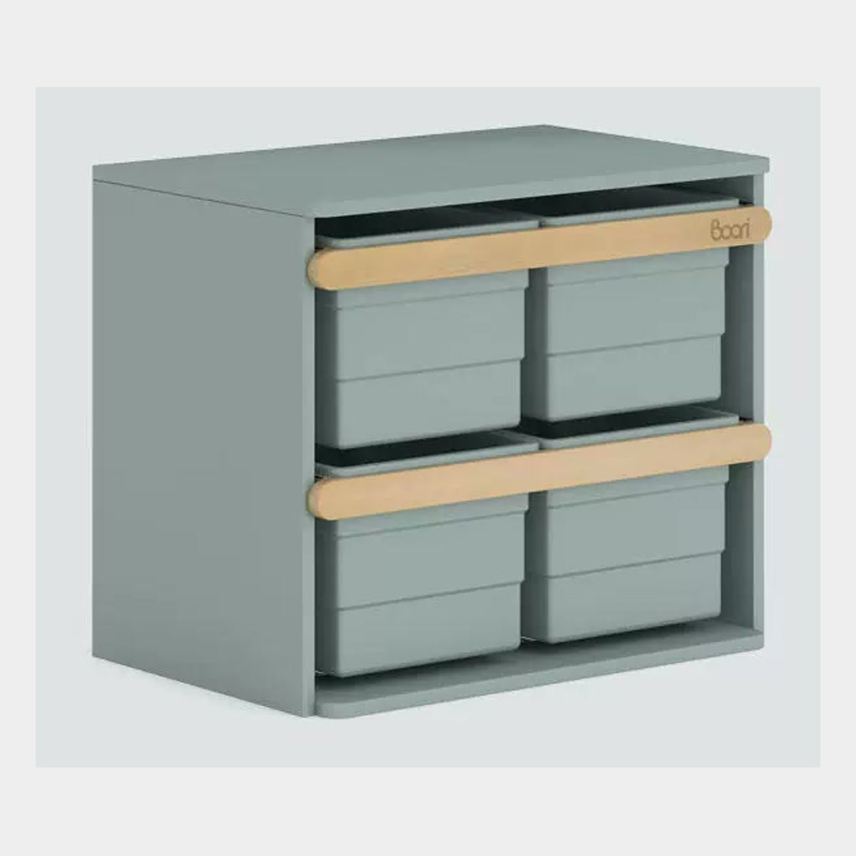 Blueberry Tidy classic cabinet with four removable storage bins