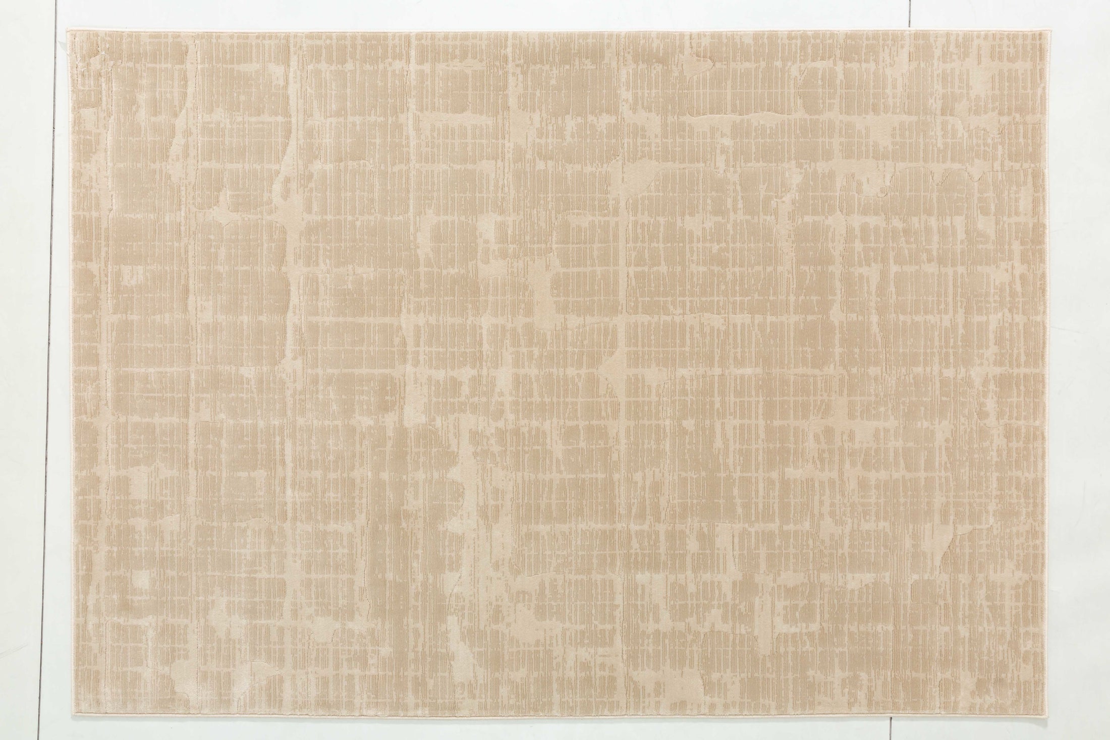 Raw Atlas Area Rug in a finished interior.