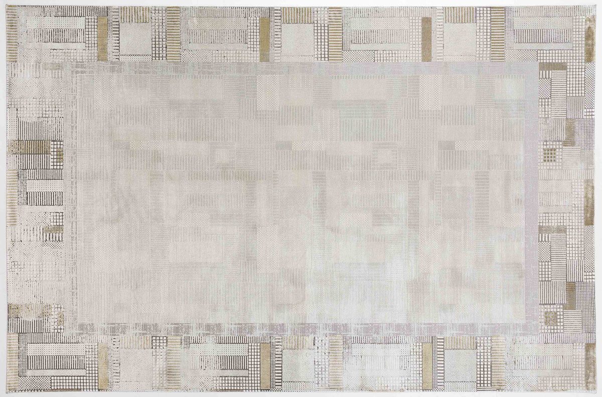Harbor Dawn Area Rug in a finished interior.