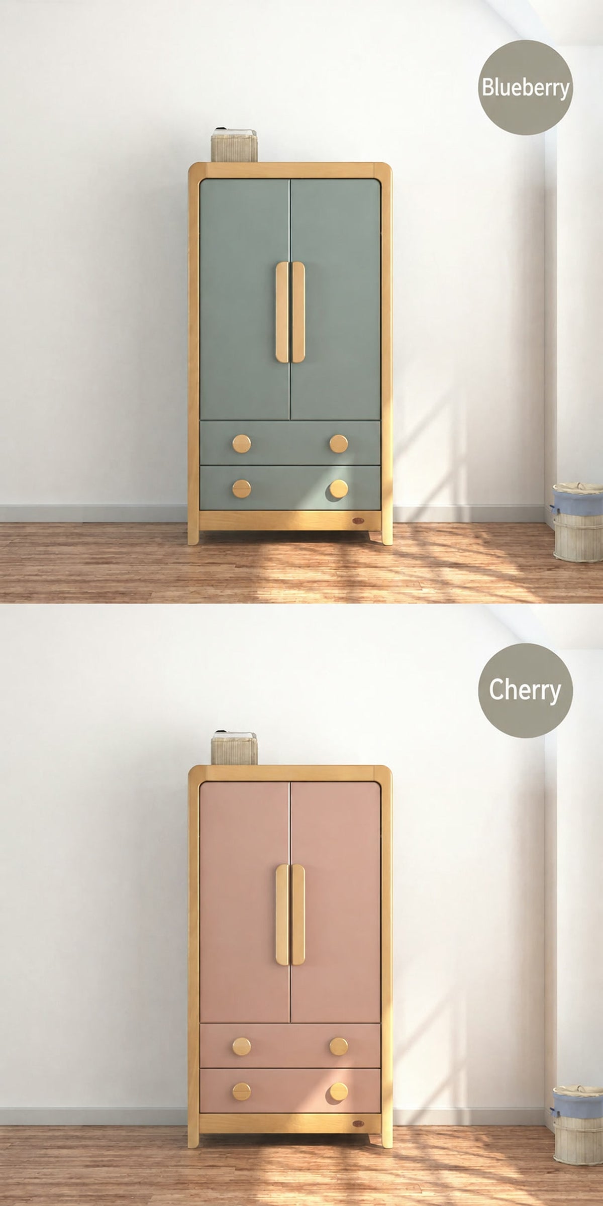  Complete Blueberry and Cherry wardrobe color views