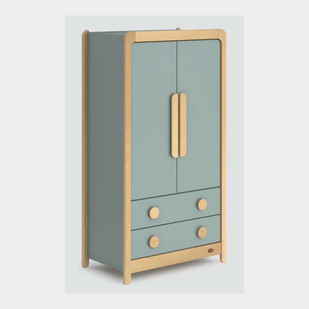 Blueberry Byron wardrobe with two doors and two drawers