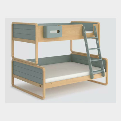  Blueberry Byron bunk bed with wider lower bunk; pictured tray is sold separately