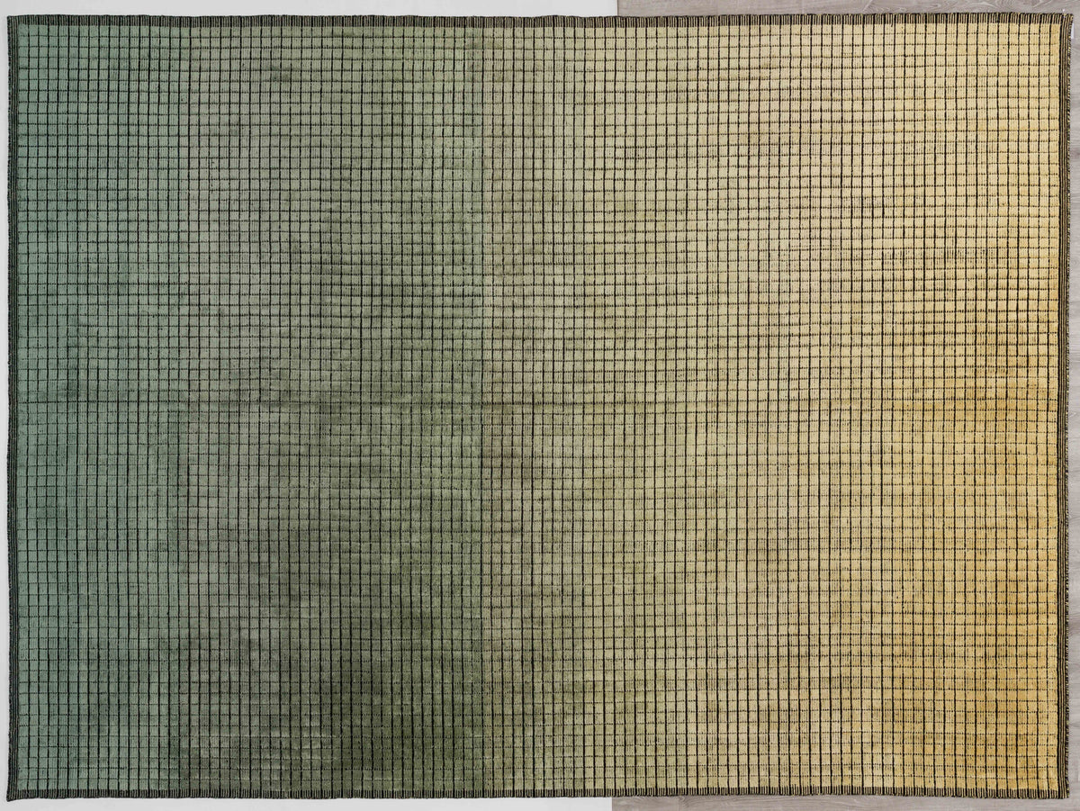 Neon Arbor Area Rug in a finished interior.