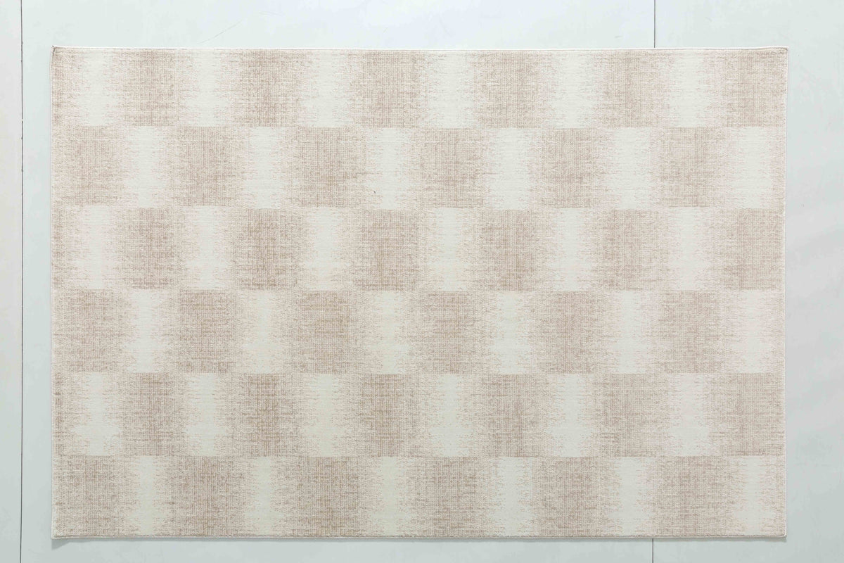 Natural Atlas Area Rug in a finished interior.